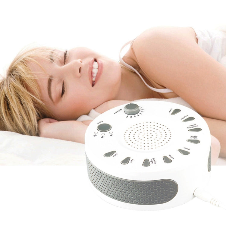 White Noise Machine Sleep Aid Device Improves Sleeping with Nine Timed Music(White) - Massage & Relaxation by PMC Jewellery | Online Shopping South Africa | PMC Jewellery