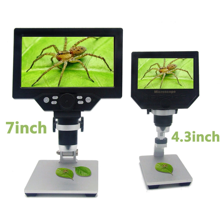 G1200 7 inch LCD Screen 1200X Portable Electronic Digital Desktop Stand Microscope, EU Plug - Digital Microscope by PMC Jewellery | Online Shopping South Africa | PMC Jewellery