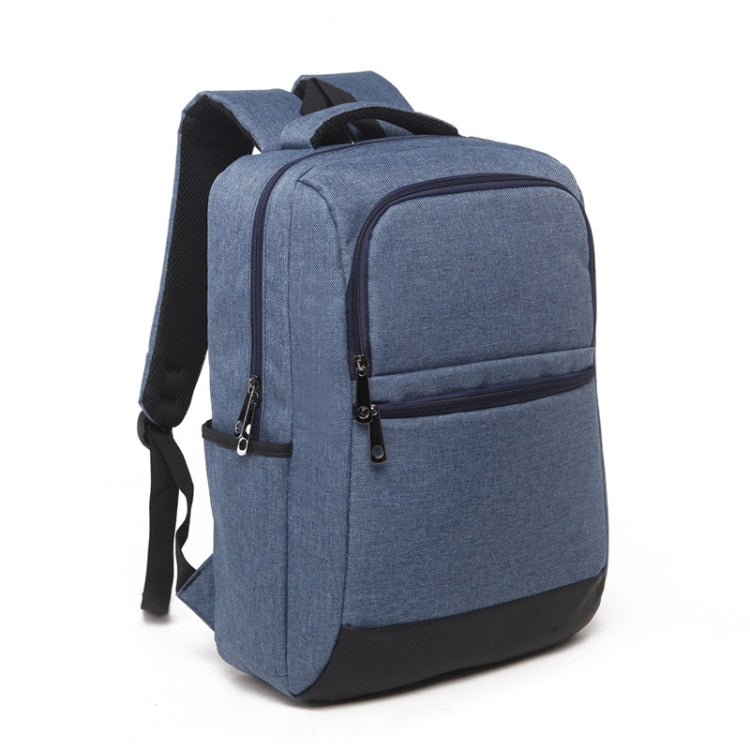 Universal Multi-Function Oxford Cloth Laptop Computer Shoulders Bag Business Backpack Students Bag, Size: 42x30x11cm, For 15.6 inch and Below Macbook, Samsung, Lenovo, Sony, DELL Alienware, CHUWI, ASUS, HP(Blue) - Backpack by PMC Jewellery | Online Shopping South Africa | PMC Jewellery