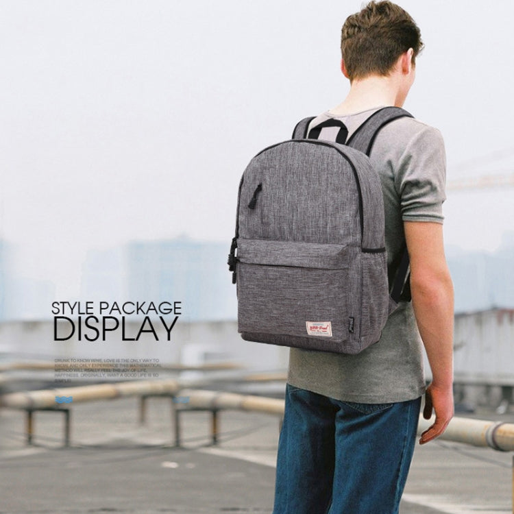 Universal Multi-Function Canvas Laptop Computer Shoulders Bag Leisurely Backpack Students Bag, Big Size: 42x29x13cm, For 15.6 inch and Below Macbook, Samsung, Lenovo, Sony, DELL Alienware, CHUWI, ASUS, HP(Baby Blue) - Backpack by PMC Jewellery | Online Shopping South Africa | PMC Jewellery
