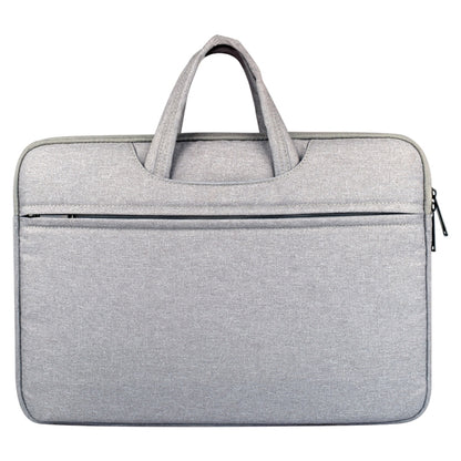 Breathable Wear-resistant Shoulder Handheld Zipper Laptop Bag, For 15.6 inch and Below Macbook, Samsung, Lenovo, Sony, DELL Alienware, CHUWI, ASUS, HP (Grey) - 15.6 - 17 inch by PMC Jewellery | Online Shopping South Africa | PMC Jewellery