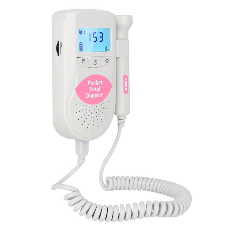 JPD-100S6 I LCD Ultrasonic Scanning Pregnant Women Fetal Stethoscope Monitoring Monitor / Fetus-voice Meter, Complies with IEC60601-1:2006(Pink) - Heart Rate Monitoring by PMC Jewellery | Online Shopping South Africa | PMC Jewellery