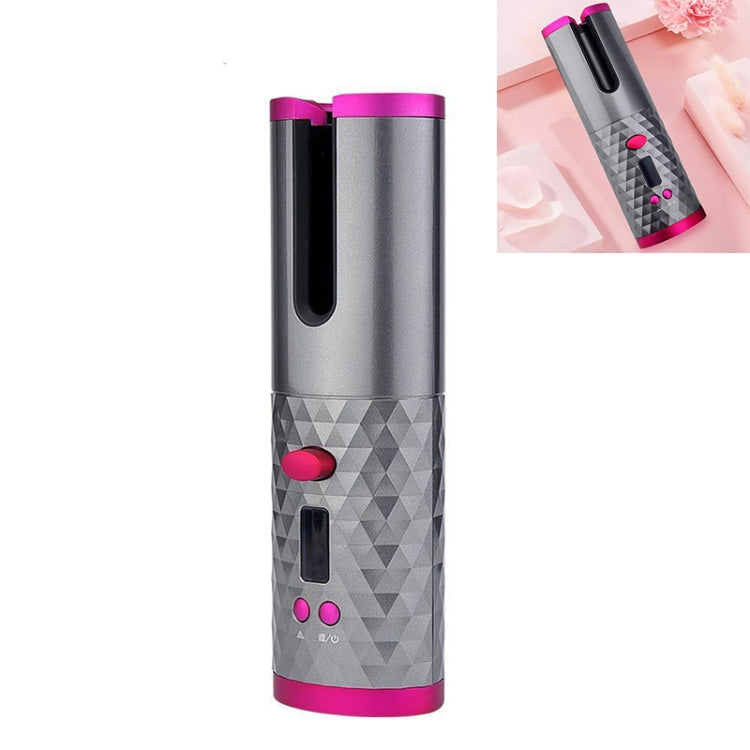 USB Charging Automatic Hair Curler Portable Mini Wireless Multi-function Curling Iron with LCD Display (Grey) - Hair Curler by PMC TechLife | Online Shopping South Africa | PMC TechLife