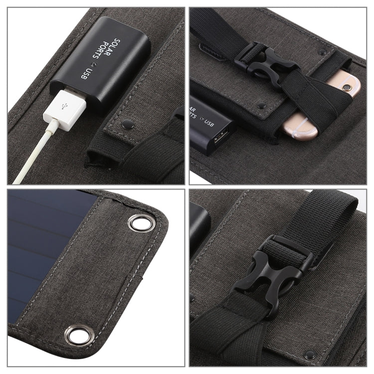 HAWEEL 14W 5V 2.4A Portable Foldable Solar Charger Outdoor Travel Rechargeable Folding Bag with 4 Solar Panels & USB Port, Size: S - Charger by HAWEEL | Online Shopping South Africa | PMC TechLife | Buy Now Pay Later Mobicred