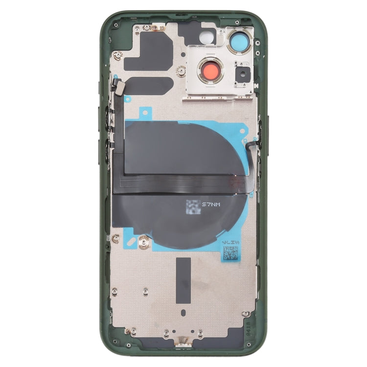 For iPhone 13 Battery Back Cover with Side Keys & Card Tray & Power + Volume Flex Cable & Wireless Charging Module(Green) - Back Cover by PMC TechLife | Online Shopping South Africa | PMC TechLife | Buy Now Pay Later Mobicred