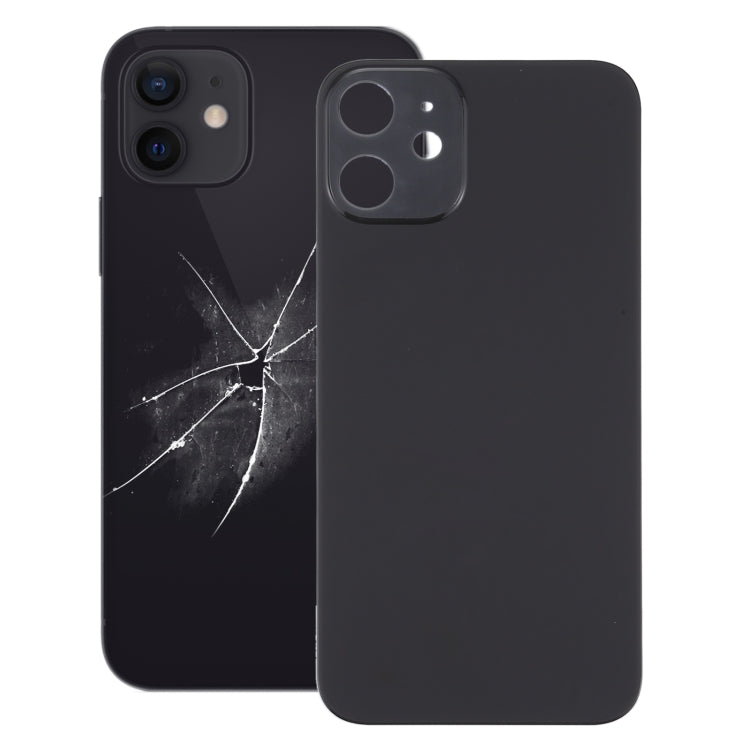 Easy Replacement Big Camera Hole Back Battery Cover for iPhone 12 Mini(Black) - Back Cover by PMC TechLife | Online Shopping South Africa | PMC TechLife | Buy Now Pay Later Mobicred