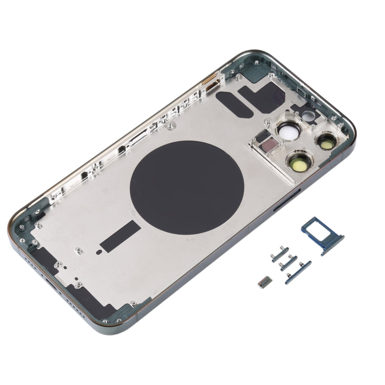 Back Housing Cover with SIM Card Tray & Side  Keys & Camera Lens for iPhone 13 Pro Max(Green) - free shipping - PMC TechLife - Order now!