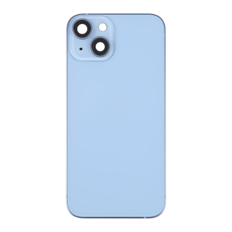 For iPhone 14 Battery Back Cover with Middle Frame / Side Keys(Blue) -  by PMC Jewellery | Online Shopping South Africa | PMC Jewellery