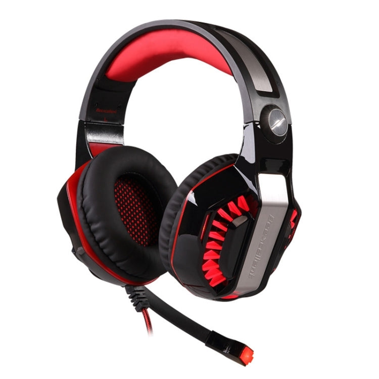 KOTION EACH G2000 Stereo Bass Gaming Headphone with Microphone & LED Light, For PS4, Smartphone, Tablet, Computer, Notebook(Red) - Multimedia Headset by KOTION EACH | Online Shopping South Africa | PMC Jewellery