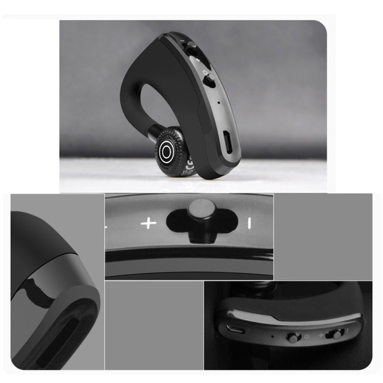 V9 Business Handsfree Wireless Bluetooth Headset CSR 4.1 with Mic for Driver Sport (Black) - Bluetooth Earphone by PMC TechLife | Online Shopping South Africa | PMC TechLife