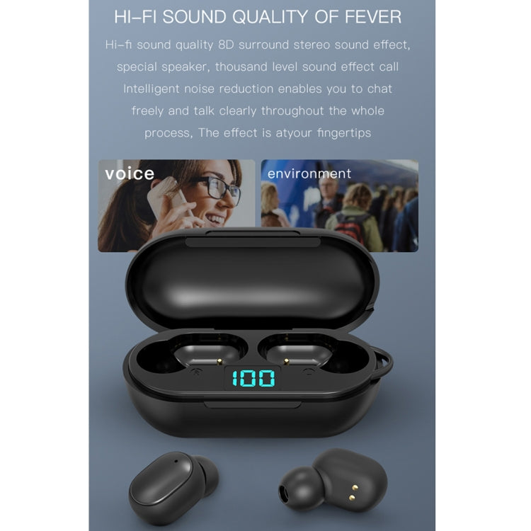 H6 TWS Bluetooth 5.0 Wireless Bluetooth Earphone with Digital Display & Charging Box, Support for Siri & HD Calls - TWS Earphone by PMC Jewellery | Online Shopping South Africa | PMC Jewellery
