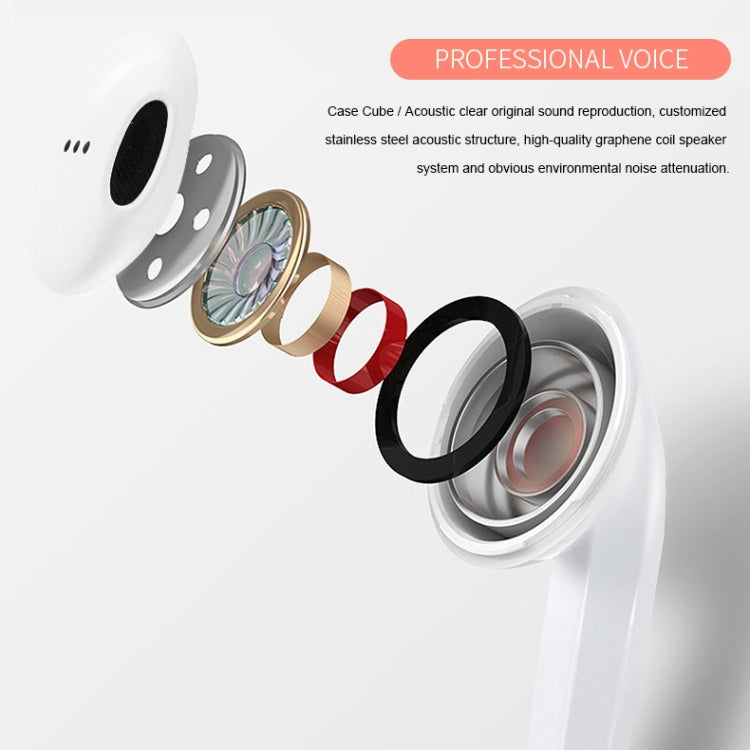 InPods 2 TWS V5.0 Wireless Bluetooth HiFi Headset with Charging Case, Support Auto Pairing & Touch Control (White) - TWS Earphone by PMC TechLife | Online Shopping South Africa | PMC TechLife