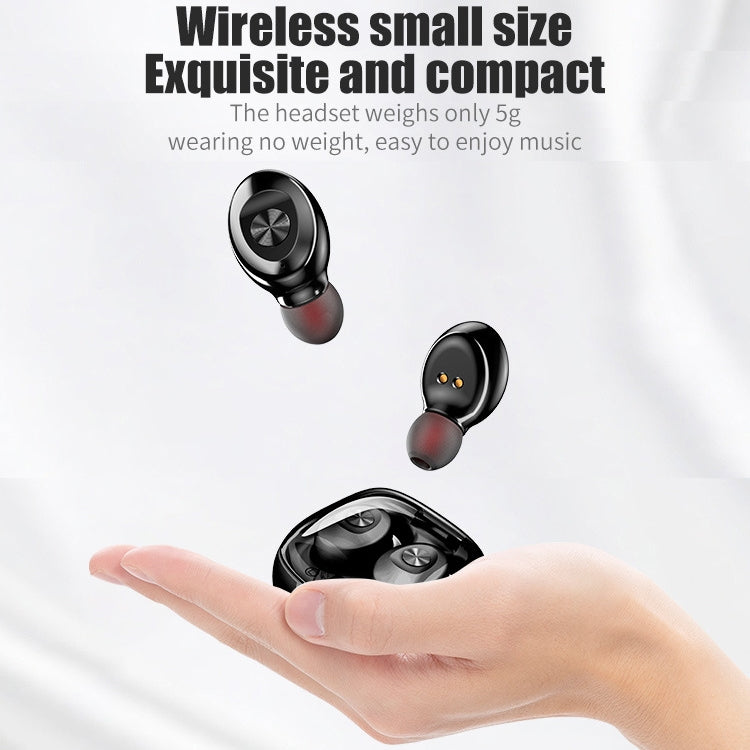 XG-8 TWS Digital Display Touch Bluetooth Earphone with Magnetic Charging Box(Black) - TWS Earphone by PMC TechLife | Online Shopping South Africa | PMC TechLife