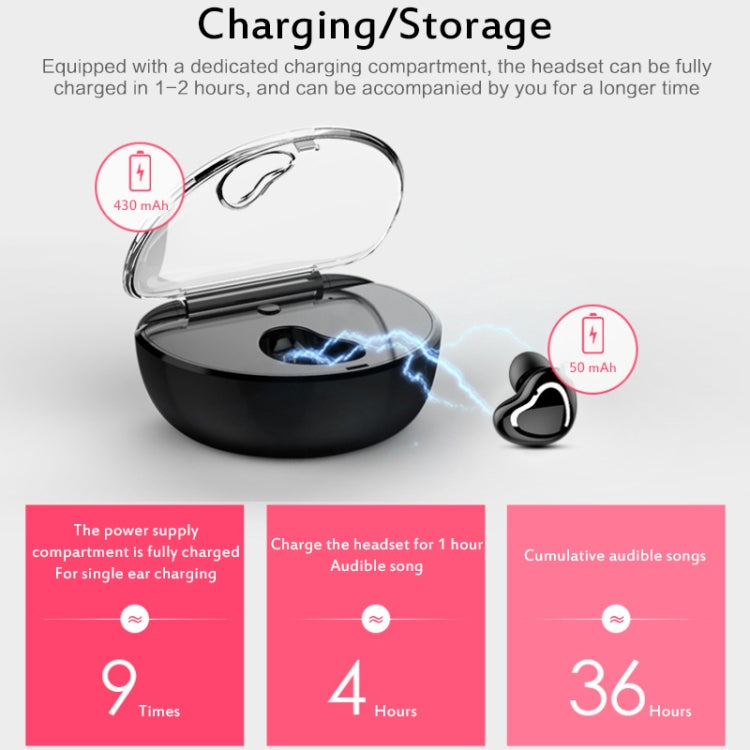 X7 Bluetooth 4.1 Mini Invisible Wireless Sports Bluetooth Earphone with Charging Box (White) - Bluetooth Earphone by PMC Jewellery | Online Shopping South Africa | PMC Jewellery