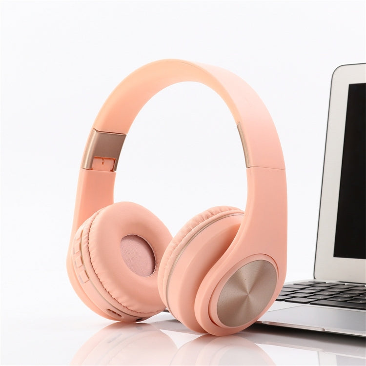 A1 Bluetooth 4.2 Candy Color Super Base Bluetooth Headphone, Support Music Play & Switching & Volume Control & Answer(Pink) - Headset & Headphone by PMC TechLife | Online Shopping South Africa | PMC TechLife