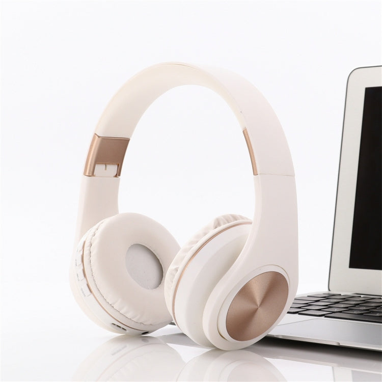 A1 Bluetooth 4.2 Candy Color Super Base Bluetooth Headphone, Support Music Play & Switching & Volume Control & Answer(White) - Headset & Headphone by PMC TechLife | Online Shopping South Africa | PMC TechLife