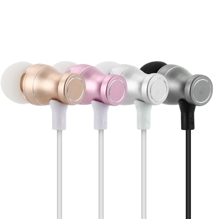 F106 Bluetooth 4.2 Hanging Neck Design Bluetooth Headset, Support Music Play & Switching & Volume Control & Answer(Rose Gold) - Neck-mounted Earphone by PMC TechLife | Online Shopping South Africa | PMC TechLife