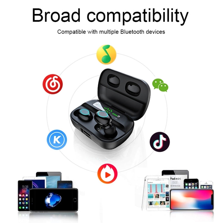 S11 TWS Touch Bluetooth Earphone with Magnetic Charging Box, Support Three-screen LED Power Display - TWS Earphone by PMC TechLife | Online Shopping South Africa | PMC TechLife