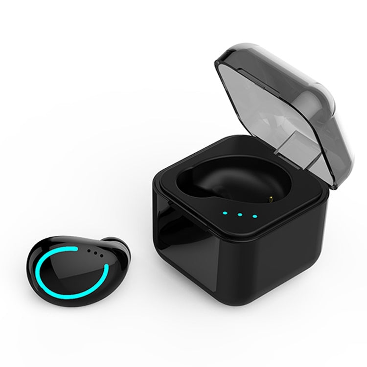 M-B8 Bluetooth 5.0 Mini Invisible In-ear Stereo Wireless Bluetooth Earphone with Charging Box (Black) - TWS Earphone by PMC TechLife | Online Shopping South Africa | PMC TechLife