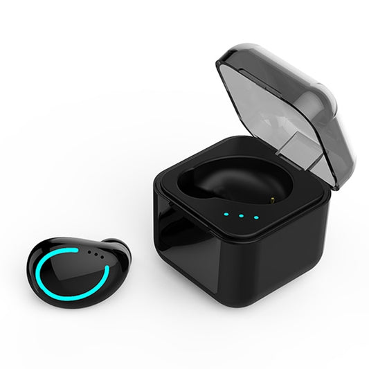 M-B8 Bluetooth 5.0 Mini Invisible In-ear Stereo Wireless Bluetooth Earphone with Charging Box (Black) - TWS Earphone by PMC Jewellery | Online Shopping South Africa | PMC Jewellery