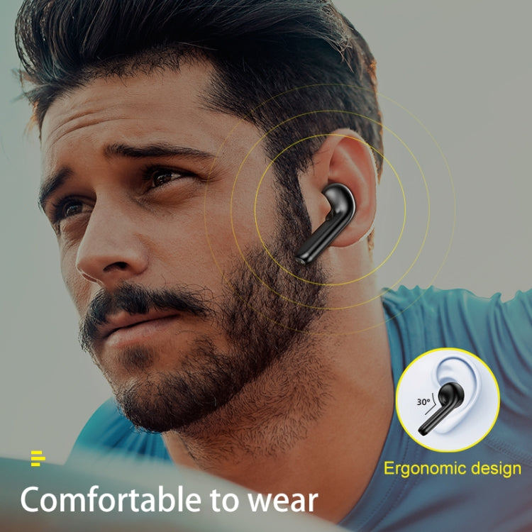 awei T15 TWS Bluetooth V5.0 Ture Wireless Sports Headset with Charging Case(Black) - TWS Earphone by awei | Online Shopping South Africa | PMC Jewellery