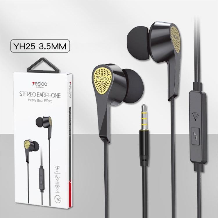 Yesido YH25 3.5mm In-Ear Wired Earphone, Length: 1.2m - In Ear Wired Earphone by Yesido | Online Shopping South Africa | PMC Jewellery