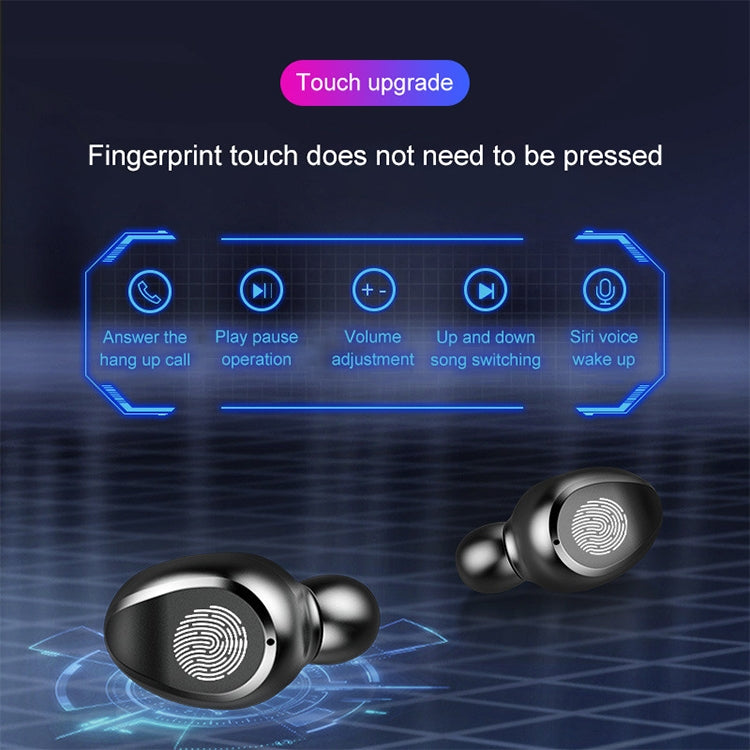 F9 TWS V5.0 Touch Control Binaural Wireless Bluetooth Headset with Charging Case and Digital Display - TWS Earphone by PMC Jewellery | Online Shopping South Africa | PMC Jewellery