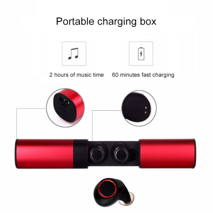 Drawer Type S2 Ear-in TWS Bluetooth V5.0 Wireless Earphones(Grey) - TWS Earphone by PMC TechLife | Online Shopping South Africa | PMC TechLife