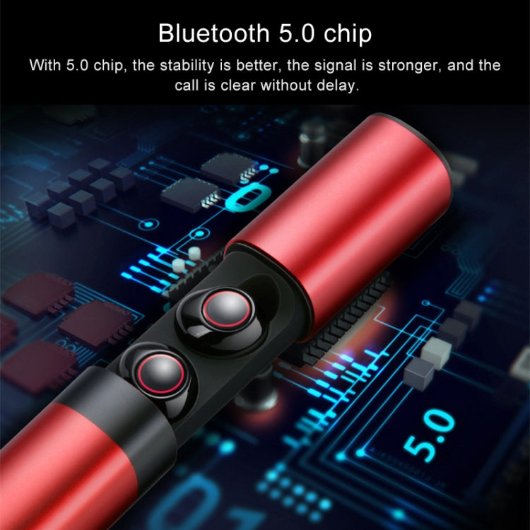 Drawer Type S2 Ear-in TWS Bluetooth V5.0 Wireless Earphones(Grey) - TWS Earphone by PMC TechLife | Online Shopping South Africa | PMC TechLife