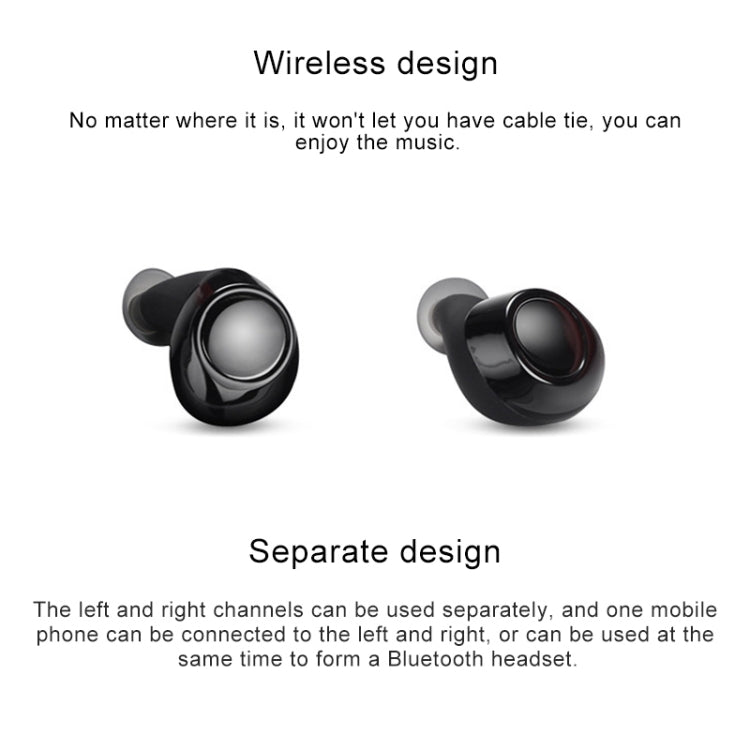 Drawer Type S2 Ear-in TWS Bluetooth V5.0 Wireless Earphones(Red) - TWS Earphone by PMC TechLife | Online Shopping South Africa | PMC TechLife