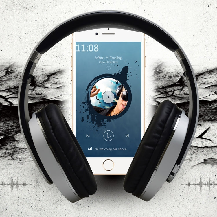 BTH-878 Foldable Wireless Bluetooth V4.1 Headset Stereo Sound Earphones (Silver) - Headset & Headphone by PMC TechLife | Online Shopping South Africa | PMC TechLife
