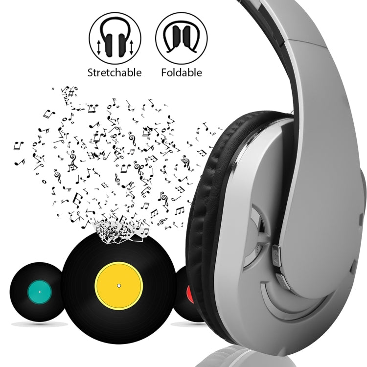 BTH-878 Foldable Wireless Bluetooth V4.1 Headset Stereo Sound Earphones (Silver) - Headset & Headphone by PMC TechLife | Online Shopping South Africa | PMC TechLife