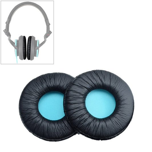 2 PCS For SONY MDR-V55 Earphone Cushion Leather Cover Earmuffs Replacement Earpads (Blue) - Earmuff & Pad by PMC Jewellery | Online Shopping South Africa | PMC Jewellery