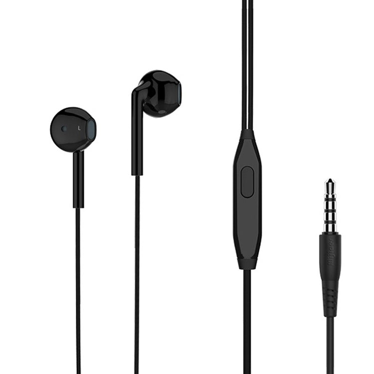 Langsdom MJ31 1.2m Wired Half  In-Ear 3.5mm Interface Stereo Earphones with Mic (Black) - In Ear Wired Earphone by Langsdom | Online Shopping South Africa | PMC Jewellery