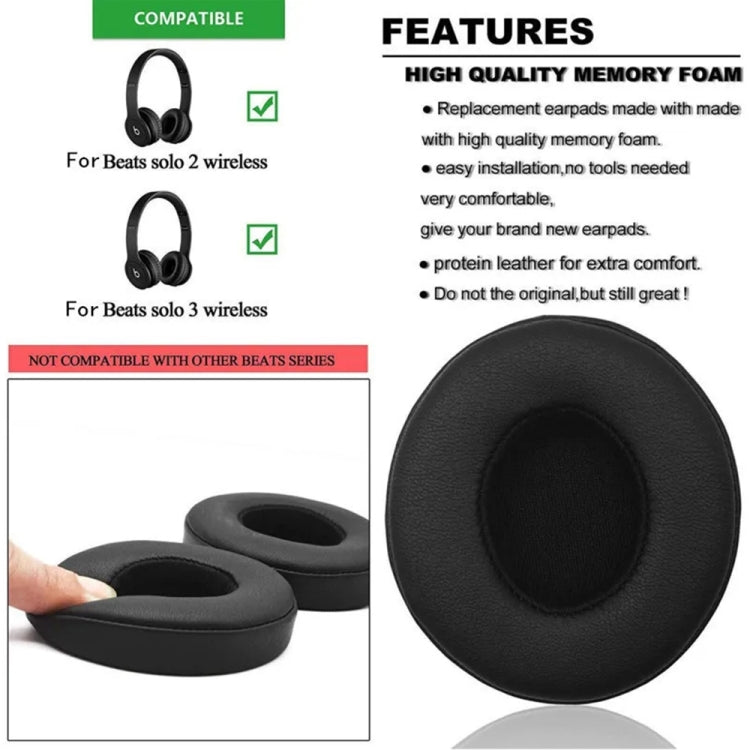 1 Pair Soft Sponge Earmuff Headphone Jacket for Beats Studio 2.0(White) - Earmuff & Pad by PMC TechLife | Online Shopping South Africa | PMC TechLife
