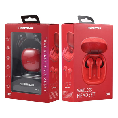 HOPESTAR S11 Bluetooth 5.0 True Wireless Bluetooth Earphone (Red) - TWS Earphone by HOPESTAR | Online Shopping South Africa | PMC Jewellery