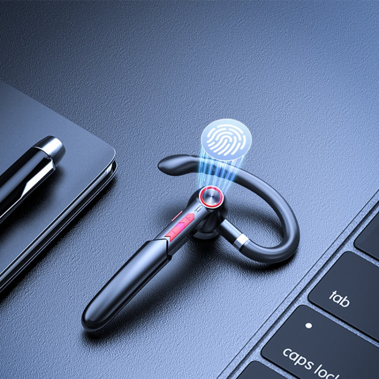 ME-100 TWS Business Rotating Universal True Stereo 5.0 Version Hanging Ear In-Ear Bluetooth Headset(Red + Black) - Bluetooth Earphone by PMC TechLife | Online Shopping South Africa | PMC TechLife