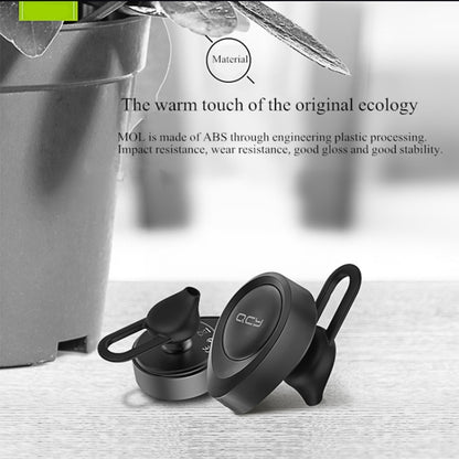 QCY J11 Universal Driving Wireless Bluetooth 4.1 Earphone with Mic for Smart Phones or Other Bluetooth Devices, Effective Bluetooth Distance: 10M(Black) - Bluetooth Earphone by QCY | Online Shopping South Africa | PMC Jewellery