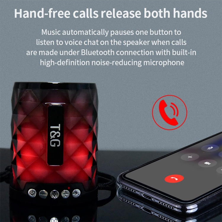 T&G TG155 Bluetooth 4.2 Mini Portable Wireless Bluetooth Speaker with Colorful Lights(Blue) - Mini Speaker by T&G | Online Shopping South Africa | PMC TechLife | Buy Now Pay Later Mobicred