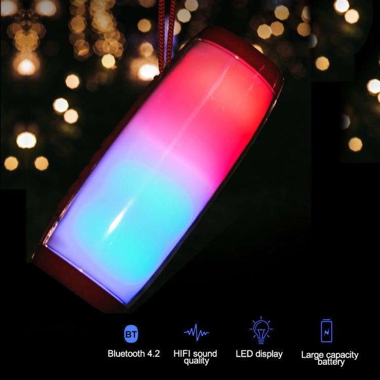 T&G TG157 Bluetooth 4.2 Mini Portable Wireless Bluetooth Speaker with Melody Colorful Lights(Green) - Mini Speaker by T&G | Online Shopping South Africa | PMC Jewellery