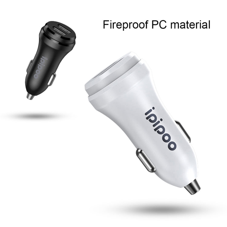 ipipoo XP-1 Dual USB Car Fast Charging Charger with Android Line (White) - Car Charger by ipipoo | Online Shopping South Africa | PMC Jewellery