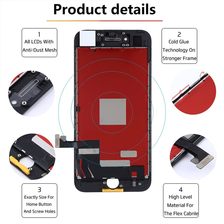 Original LCD Screen for iPhone 7 with Digitizer Full Assembly (White) - free shipping - PMC TechLife - Order now!