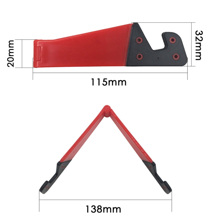 V Shape Universal Mobile Phone Tablet Bracket Holder (Sky Blue) - Desktop Holder by PMC TechLife | Online Shopping South Africa | PMC TechLife