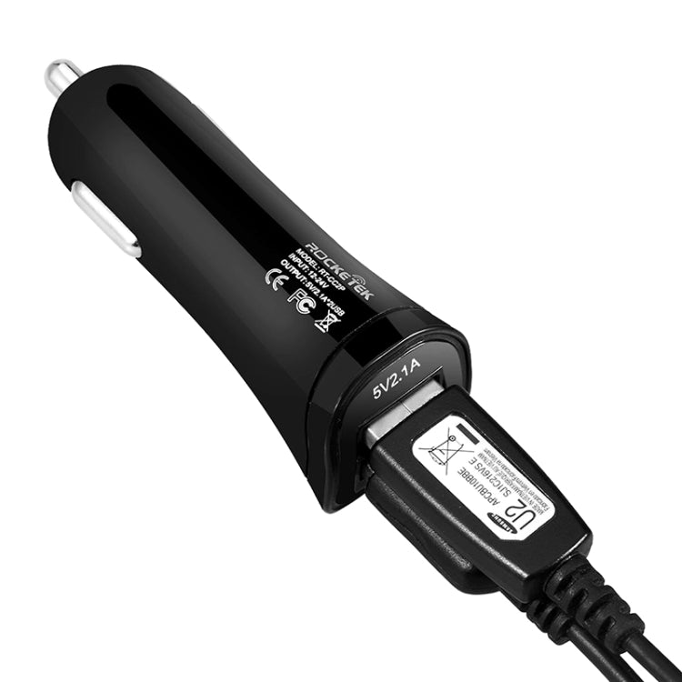 ROCKETEK CC2P DC 5V 4.2A Dual USB Smart Car Charger - Car Charger by ROCKETEK | Online Shopping South Africa | PMC Jewellery