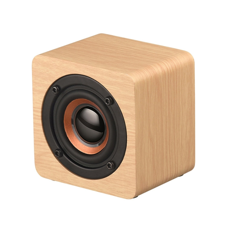 Q1 Wooden Mini Portable Mega Bass Wireless Bluetooth Speaker(Yellow) - Mini Speaker by PMC Jewellery | Online Shopping South Africa | PMC Jewellery