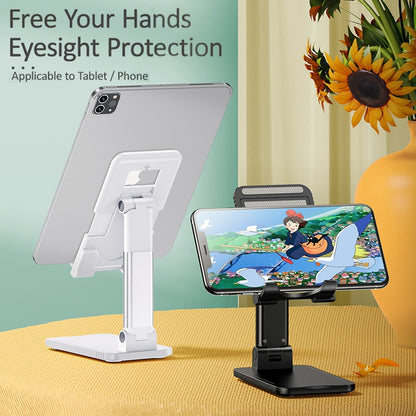 USAMS US-ZJ059 Retractable Mobile Phone Tablet Desktop Stand Holder(White) - Desktop Holder by USAMS | Online Shopping South Africa | PMC Jewellery