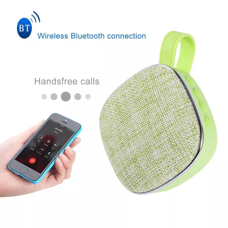 X25new Cloth Texture Square Portable Mini Bluetooth Speaker, Support Hands-free Call & TF Card & AUX(Blue) - Mini Speaker by PMC Jewellery | Online Shopping South Africa | PMC Jewellery