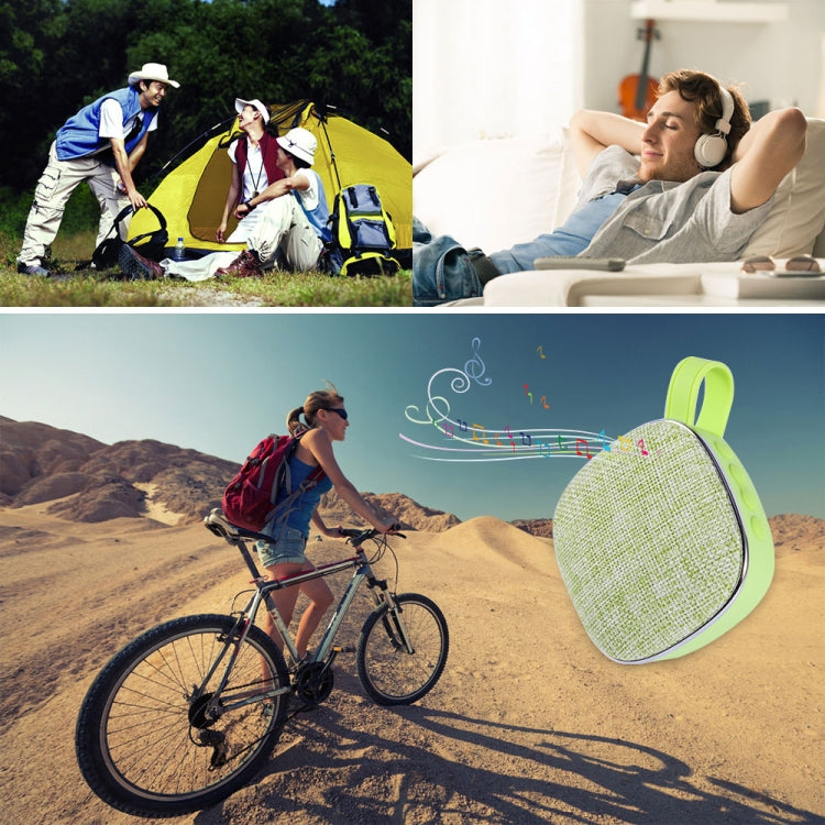 X25new Cloth Texture Square Portable Mini Bluetooth Speaker, Support Hands-free Call & TF Card & AUX(Blue) - Mini Speaker by PMC TechLife | Online Shopping South Africa | PMC TechLife