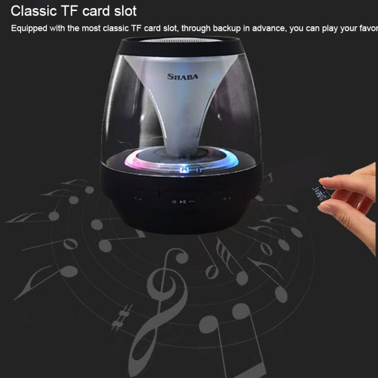 SHABA VS-18 Bluetooth 4.2 Multi-function Portable Small Magic Lamp Colorful Wireless Bluetooth Speaker (White) - Mini Speaker by PMC TechLife | Online Shopping South Africa | PMC TechLife