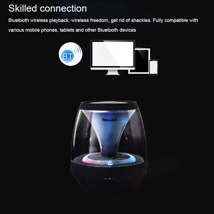 SHABA VS-18 Bluetooth 4.2 Multi-function Portable Small Magic Lamp Colorful Wireless Bluetooth Speaker (White) - Mini Speaker by PMC TechLife | Online Shopping South Africa | PMC TechLife